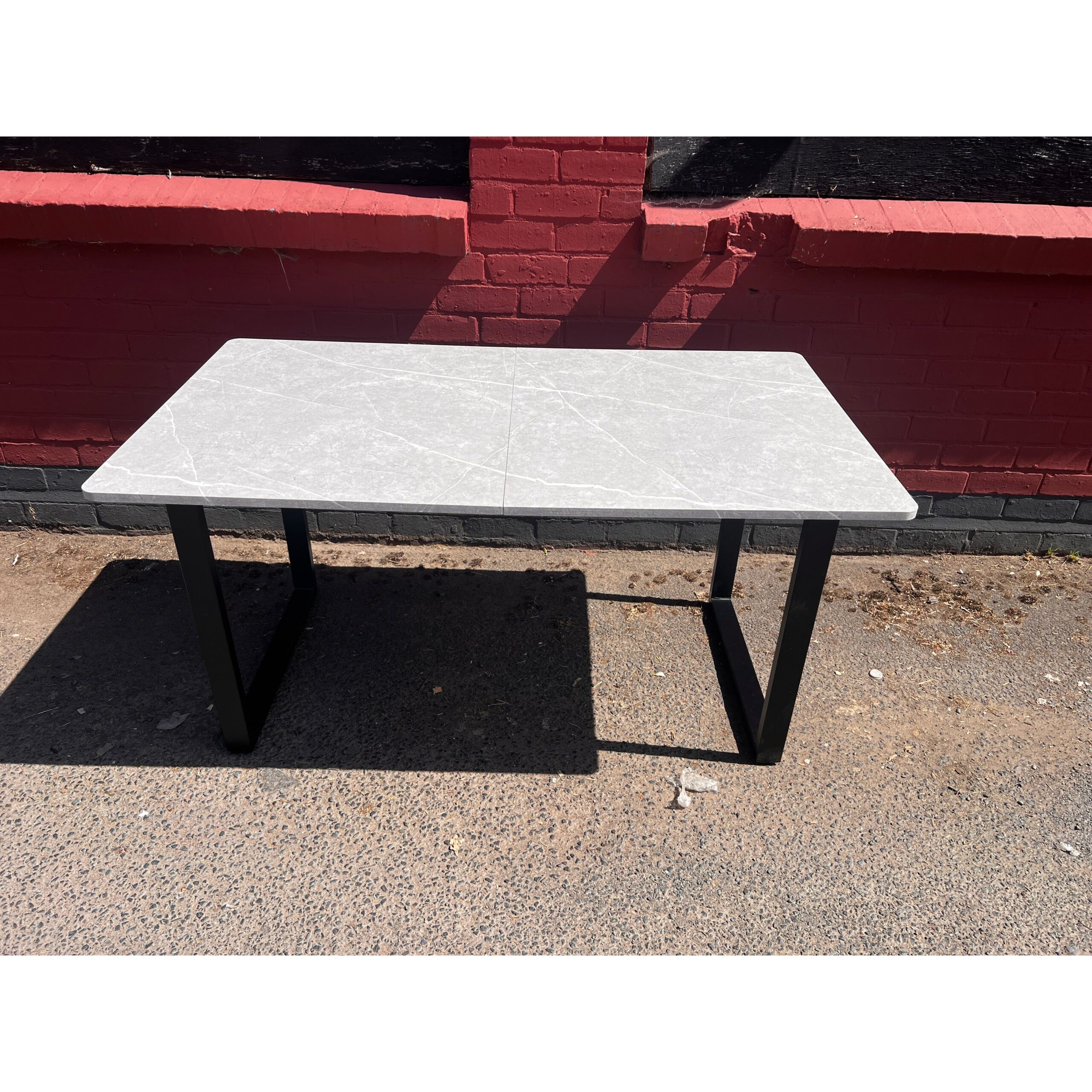 Marble Dining Table 70x160 Box Leg - Image 3