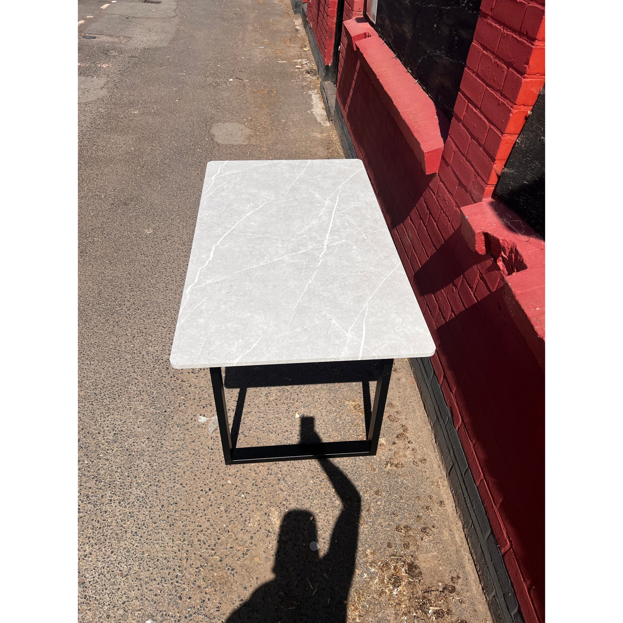 Marble Dining Table 70x160 Box Leg - Image 2