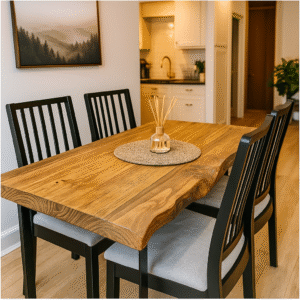 Dining Table Waney Box Legs