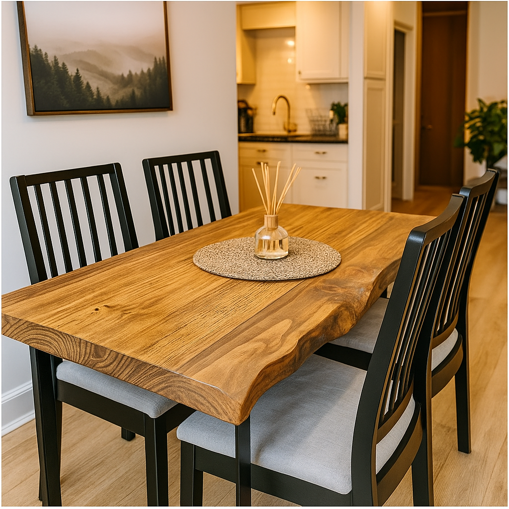 Dining Table Waney Box Legs