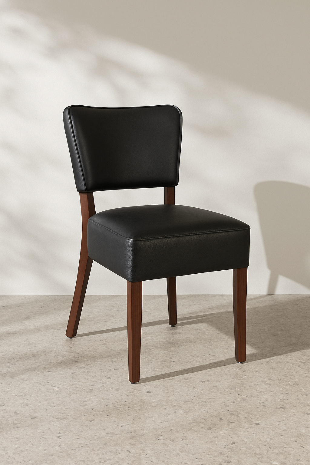 The Noir Classic Resturant Dinning Chair (Black)