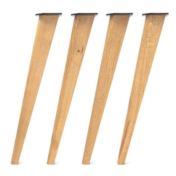 Scandi Solid Oak Wood Legs (Multiple Sizes)