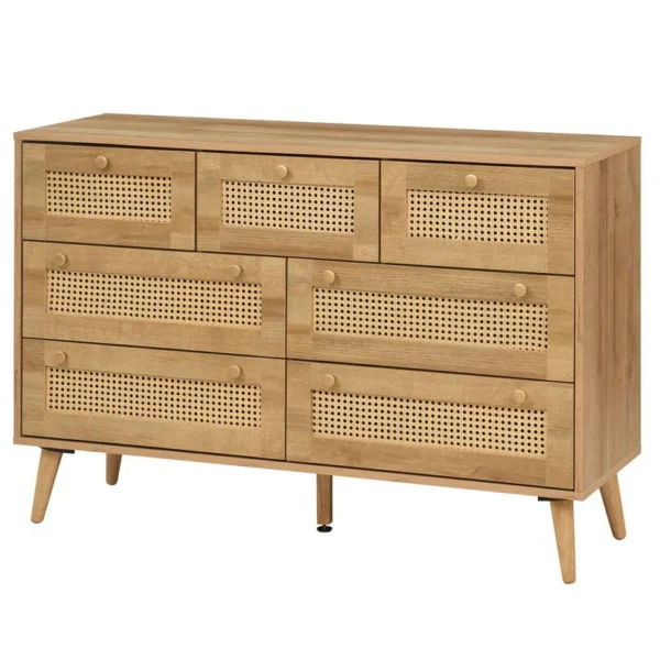 Manila Rattan 7 Drawer Chest of Drawers (Multiple Drawers)