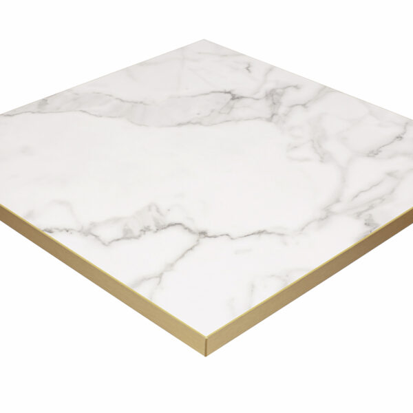 Calacutta Gloss Marbled Square (Table Top) (Multiple Sizes)