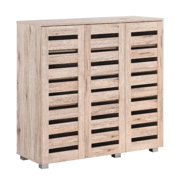 Euston Modern 3 Door Shoe Storage Cabinet