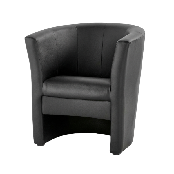 Faux Leather Tub Chair
