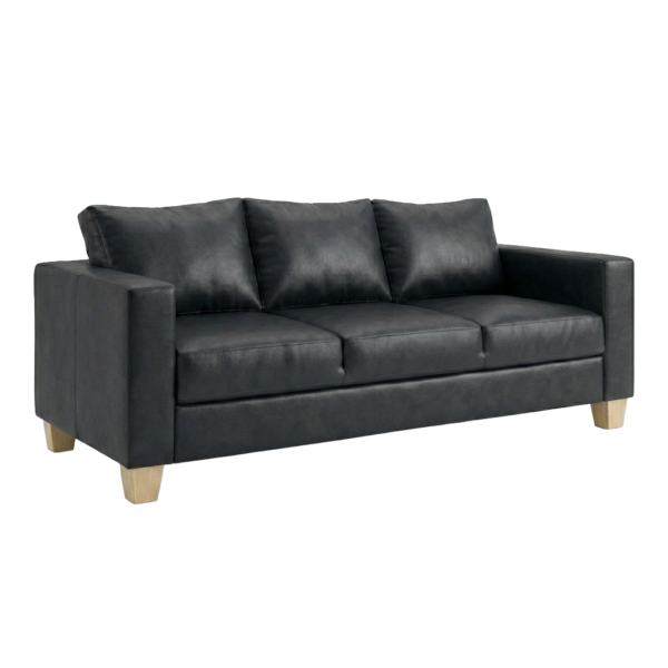 Faux Leather 3 Seater Sofa